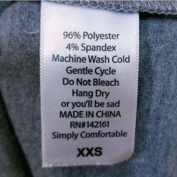 Lularoe Julia Dress Bodycon Raglan Style Gray Xxs - Picture 2 of 7